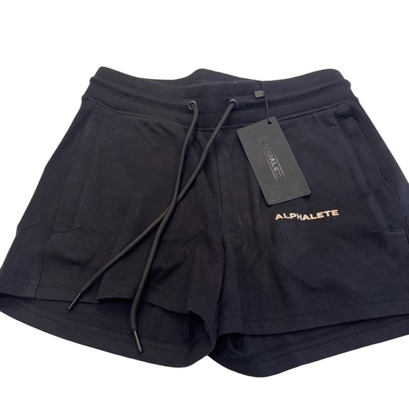 Alphalete Essential Core Shorts SIZE  SMALL BLACK / NWT - Picture 2 of 10